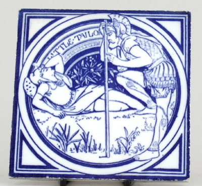 Tile Little Tailor c1880